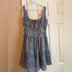 Abercrombie & Fitch Black and White Checkered Dress